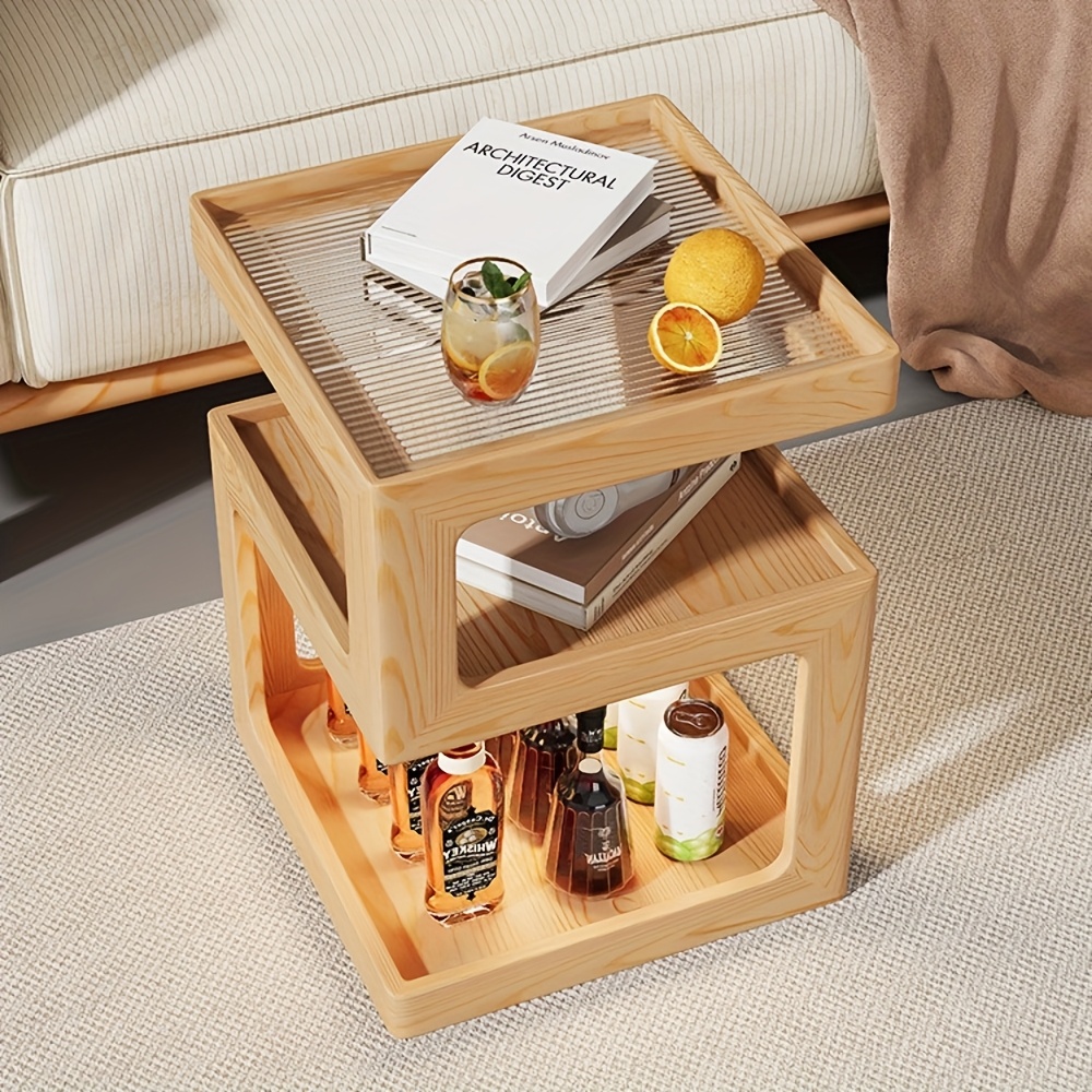 1pc, Light Luxury High-end Feeling Bedside Cabinet, Modern And Simple Bedside Table