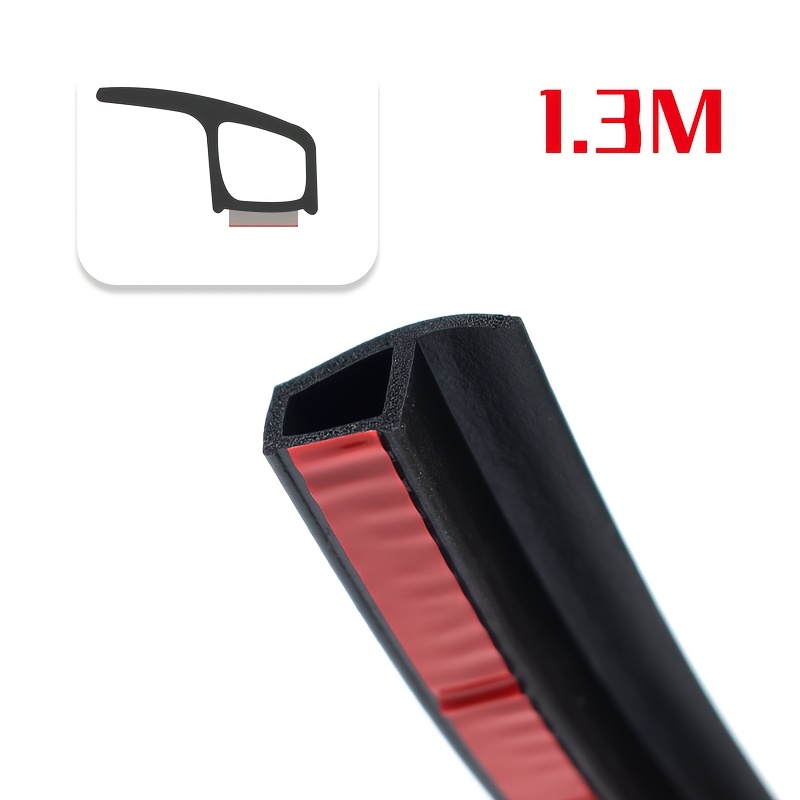 TEMU Car Trunk Seal Strip Waterproof Dustproof Rubber Strip Trunk Weatherstrip Preventing Leaves Rain Snow Dust Universal Car