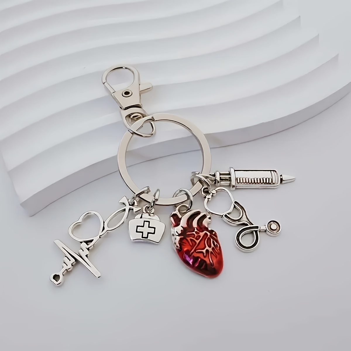 Dog Stethoscope Key Ring Staff Key Chain