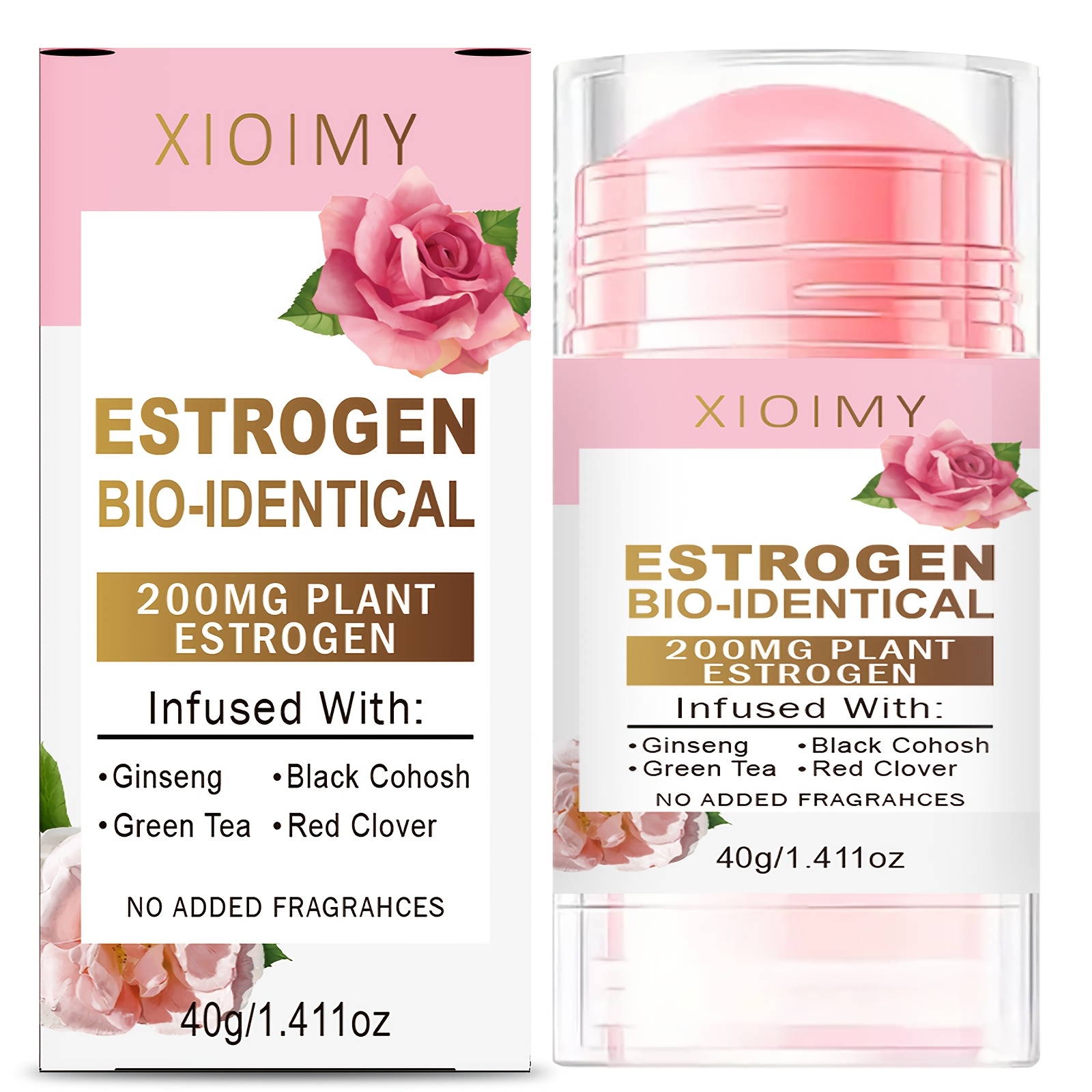 Image of Women's Emotional Care Cream - 200mg Natural Estrogen, Ginseng, , Green Tea, Red Clover - Gentle Body Care Cream, Alcohol-free, , Suitable For Types