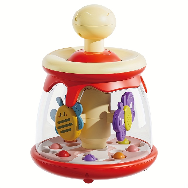 Image of Toy Insect Carousel Park Jumping Ball Rolling Ball Baby Early Education Soothing Toy Tapping Toy Gift