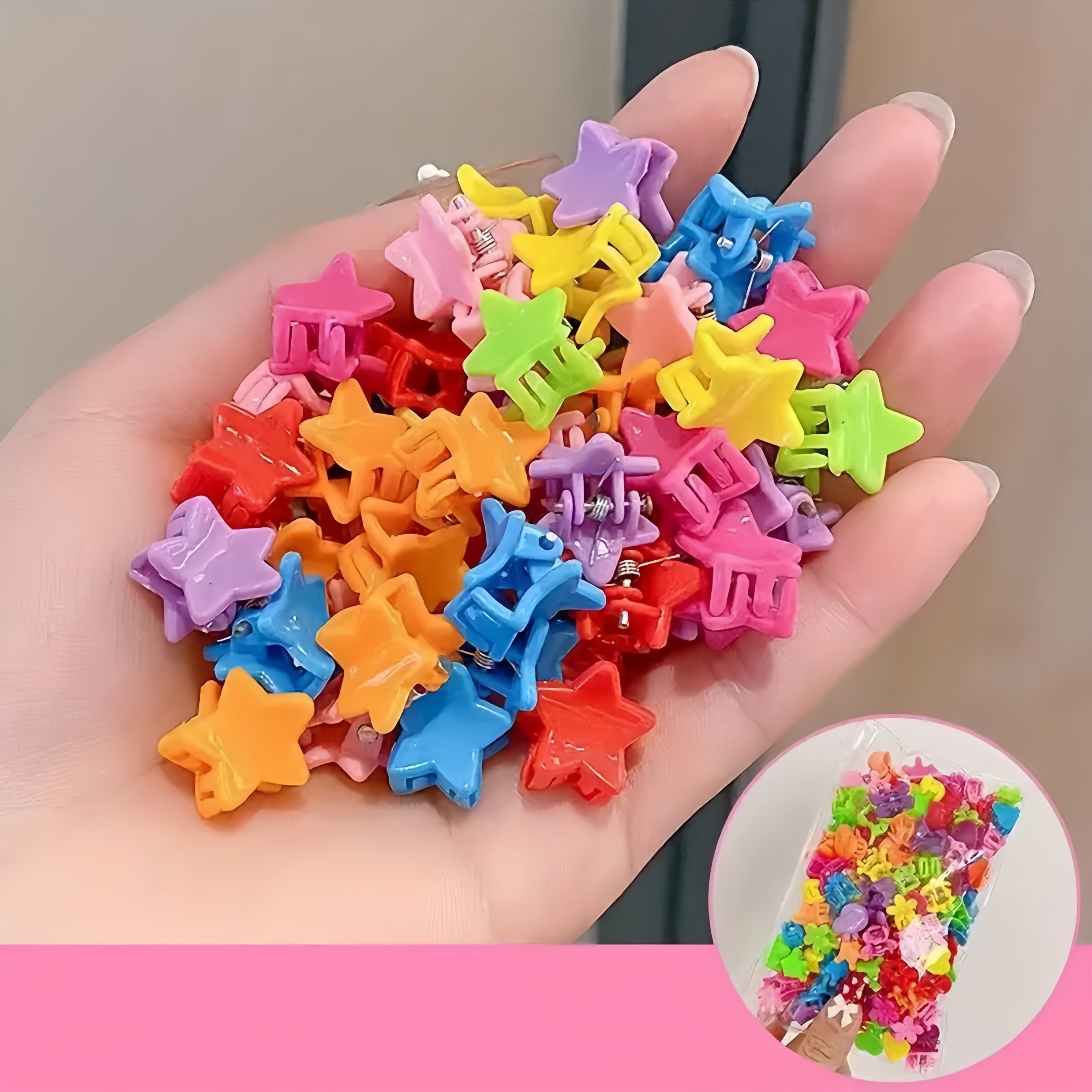 30/50/100pcs Cute Princess Hair Clip Set Mini Cute, Sweet, Durable Hair Accessories, Easy to Use Design and Comfortable to Wear, Can Be Used in Various Festivals