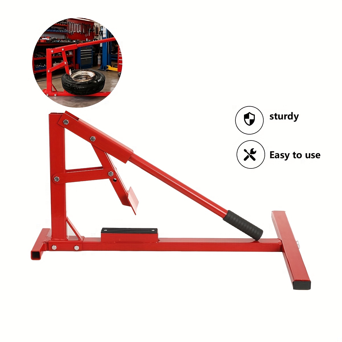 Motorcycle Tire Changer For 16in To 21in Tires Dirt Bike Bead Breaker Tire Change Stand Tire Changing Stand Mount