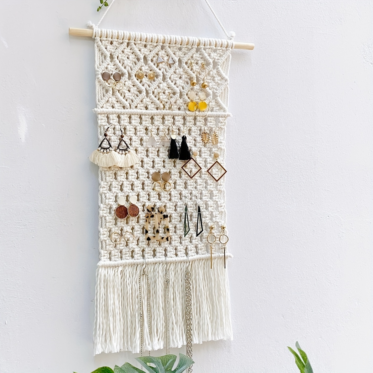 

Macrame Jewelry - Earring Organizer, No Needed