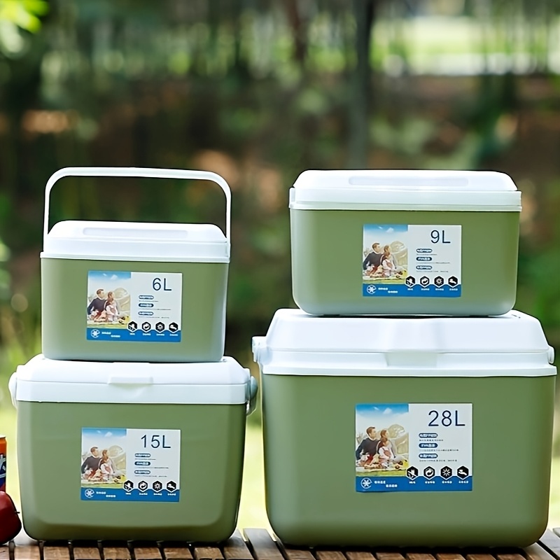 tragbare isolierte handkühltasche, autokühlschrank, frischhalte-eisbehälter für picknick im freien, stall-gefrierbox
