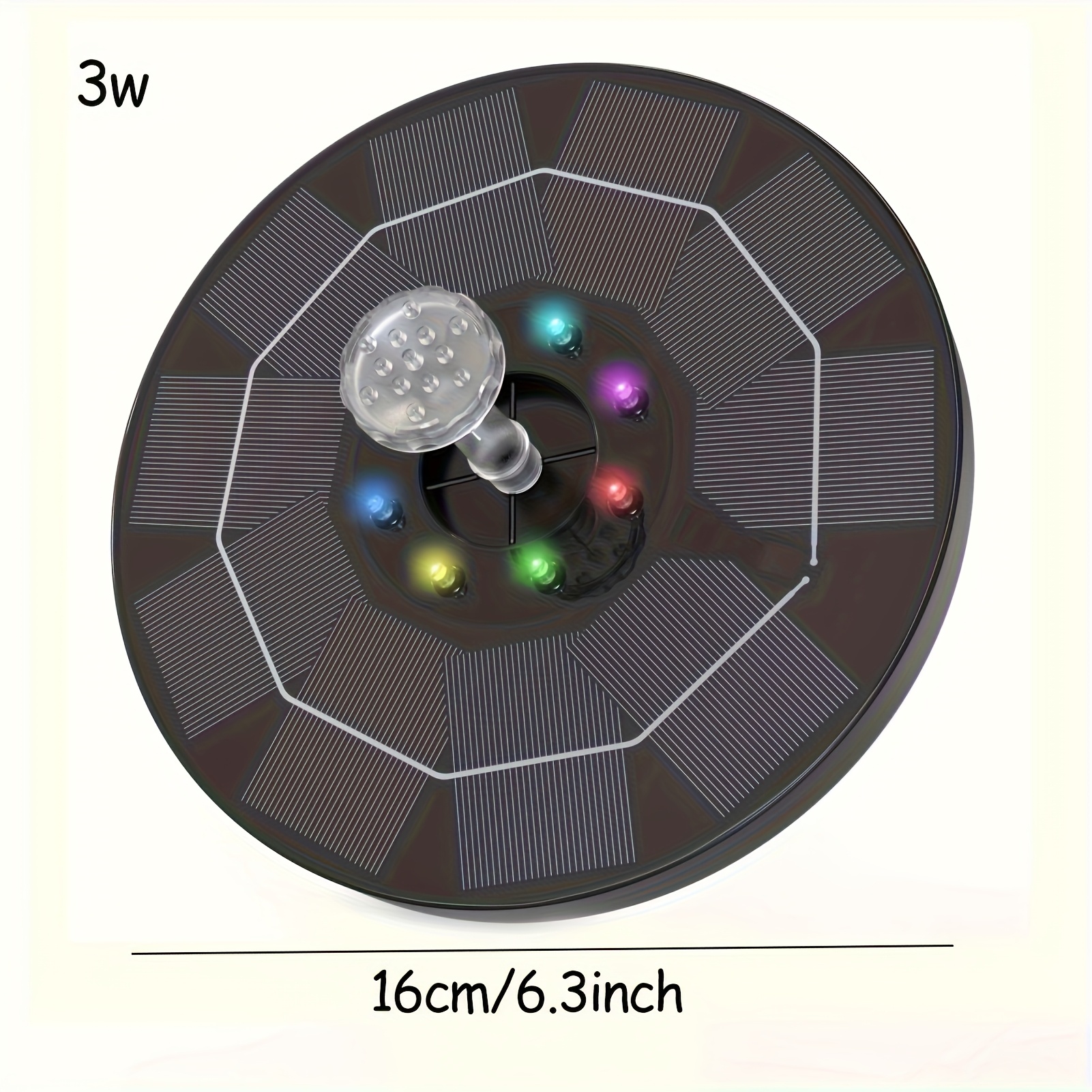 TEMU 1w-3.5w Solar Water Fountain Solar Fountain For Bird Bath Solar Fountain Pump Outdoor Solar Bird Bath Fountains Solar Fountain Water Pump With