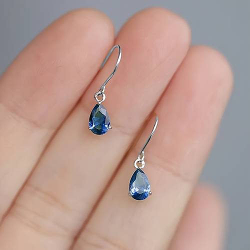 1 pair vintage style teardrop dangle earrings elegant french court inspired simple luxury classic jewelry for women alloy drop earrings for daily wear compatible