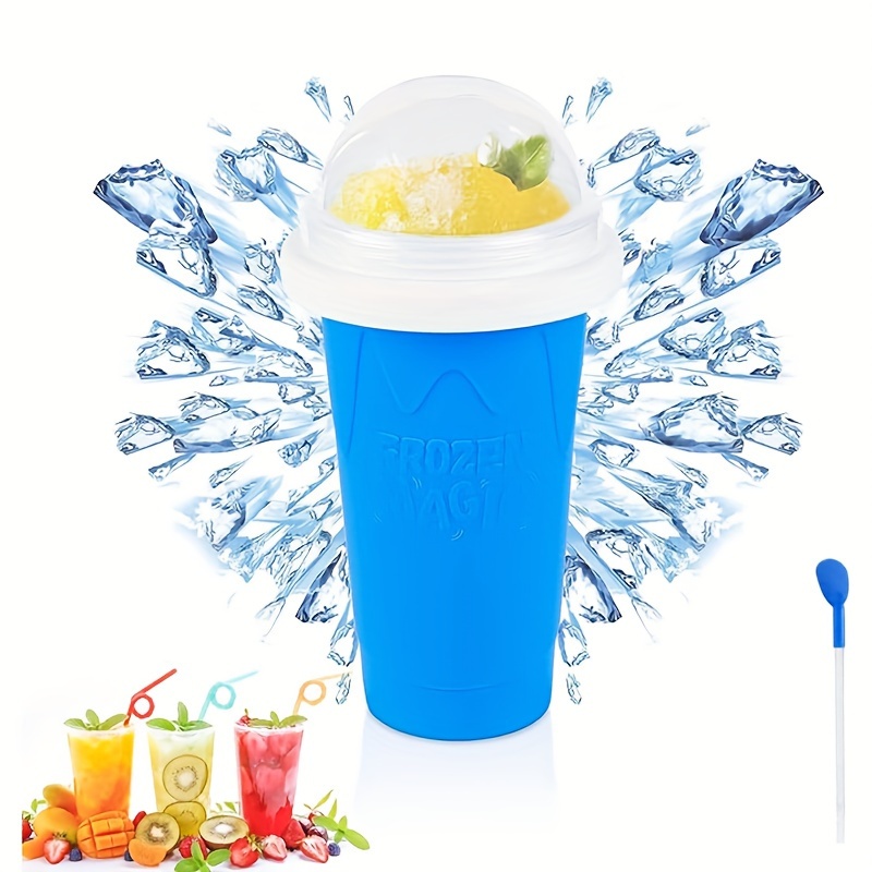 

Summer Fun Silicone Smoothie Maker Set - Quick Freeze, Easy Squeeze Cup For Parties & Gatherings