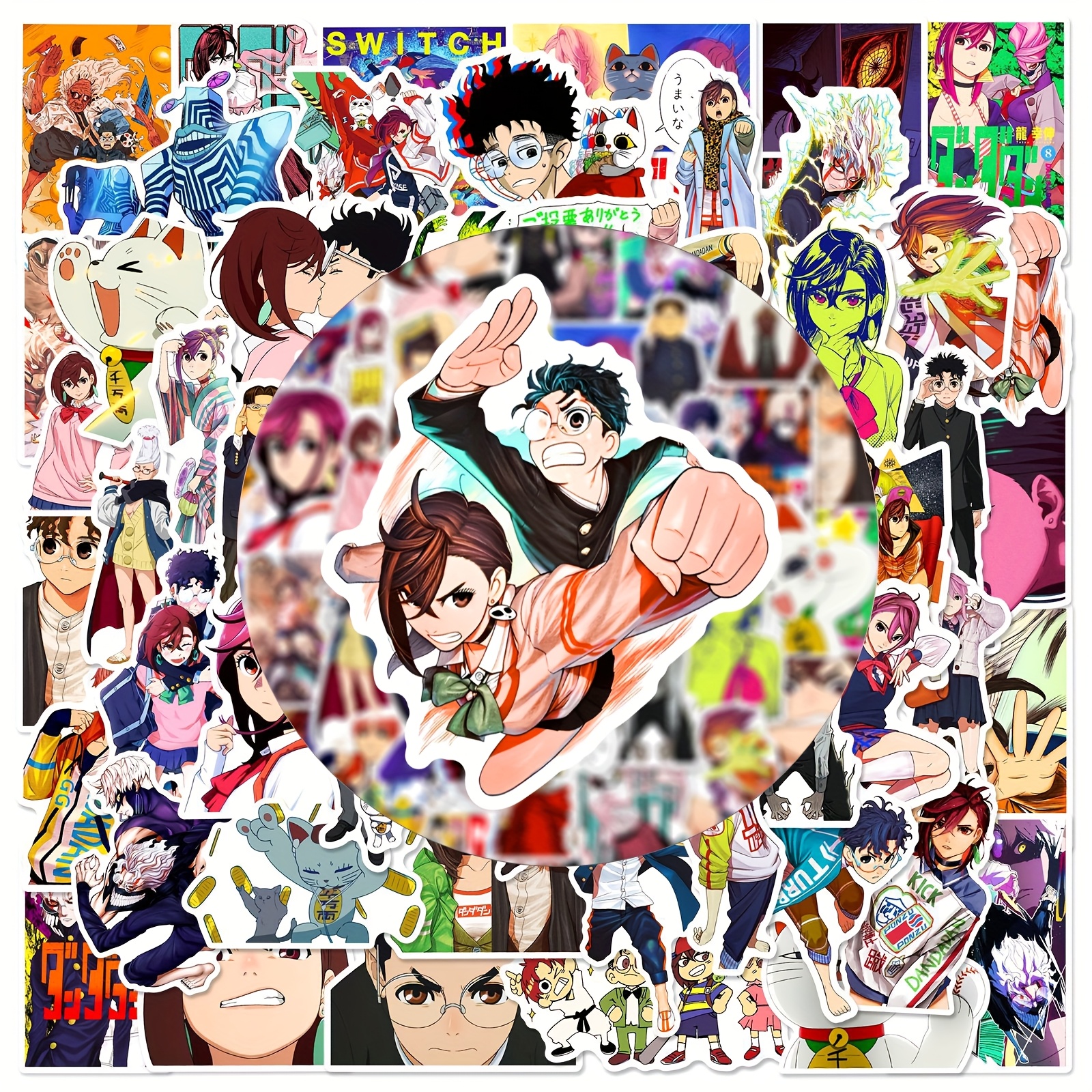 

60pcs Cartoon Anime Hand Account Diy Stickers Decorate Mobile Phone Case Laptop Travel Box Skateboard Graffiti Stickers