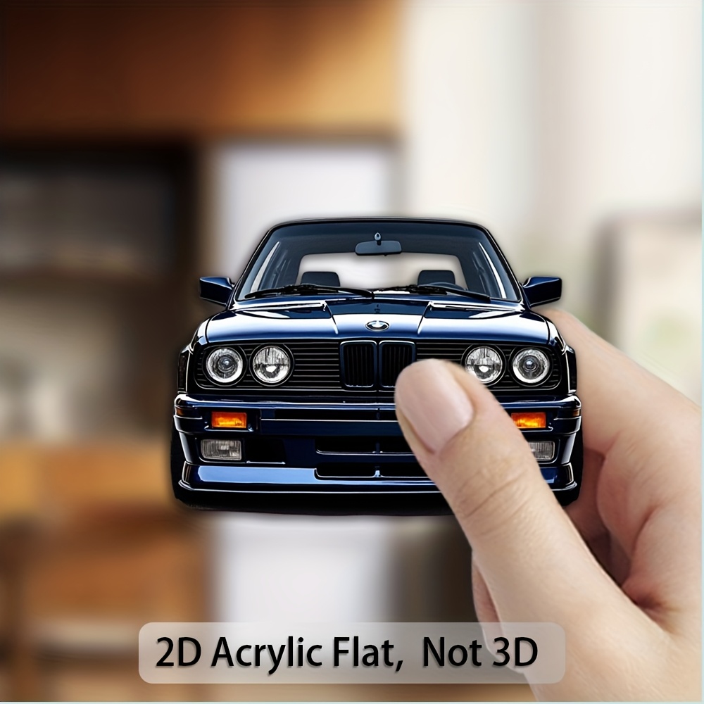 TEMU 1pc 1pcs Vintage Suitable For Refrigerator Magnet & Decoration - Square Retro Ad Sign With Base, Durable Acrylic Suitable For Fridge, Mailbox,