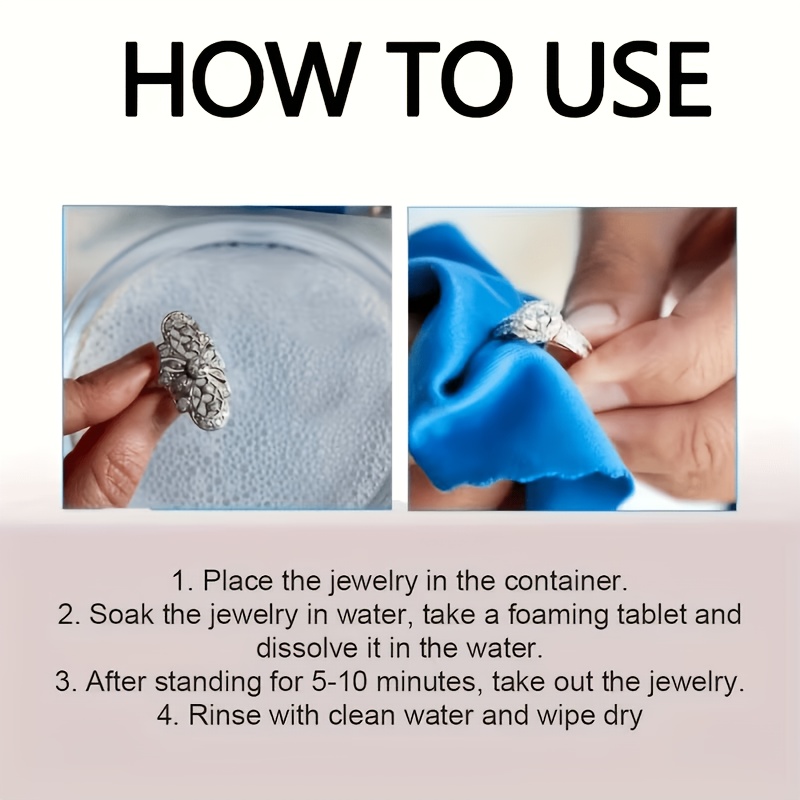 10pcs Jewelry Brightening Polishing Tablets, Gentle Care
