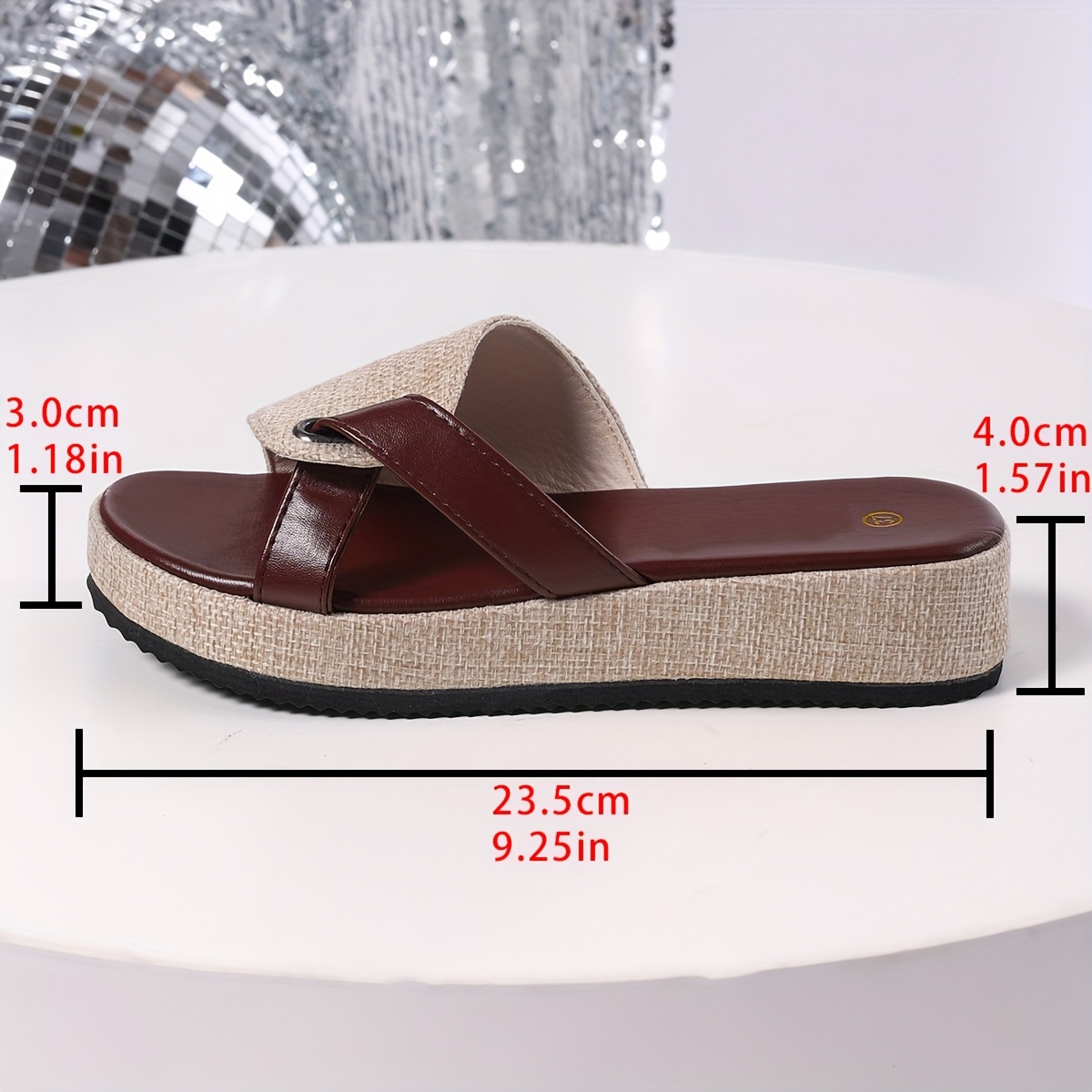 new summer style european and   casual comfortable strappy slip on slippers with round toe and thick sole for women outdoor wear   sandals women shoes Product details 0