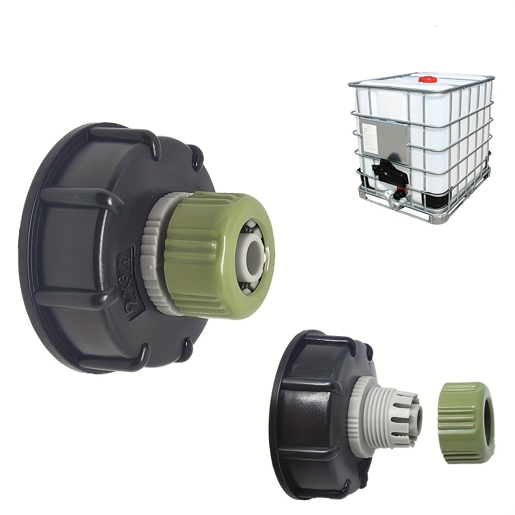 

Durable 3/4" Ibc Tote Adapter - Easy Install, Corrosion-resistant Plastic Hose Connector For Garden & Fuel Storage Containers