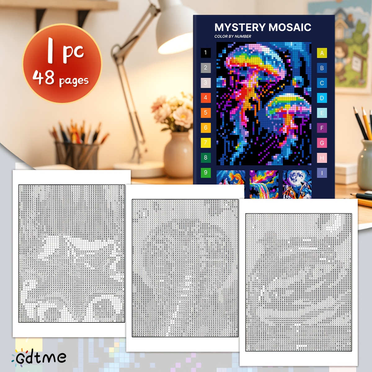 Holiday Edition Mysterious Mosaic Coloring Book. Imagination With No Graphic Limitations, Allowing You To Fully Your Magnificent . It Combines And Imagination, Reduce Anxiety