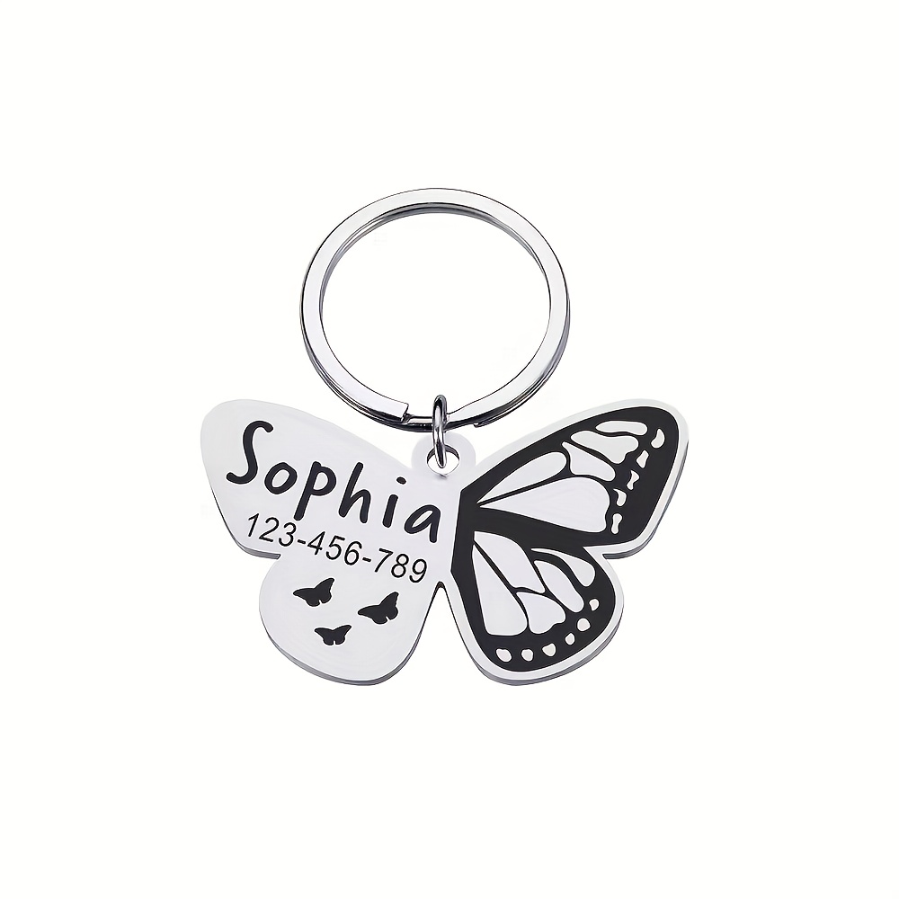 TEMU Custom Dog Collar Tags With Colorful Pendants And Personalized Name Engravings For Small Cats And Dogs, Without Battery