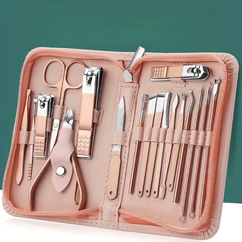 

Manicure & Pedicure Kit, Set , , Includes Facial, Fingernail & Toenail Grooming , Steel Blades, , -free, For And Toenail Trimming