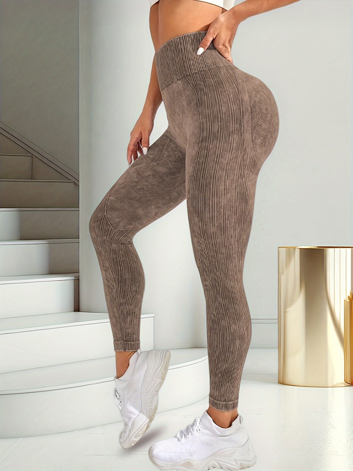 Pants Seamless Fleece Lined Leggings High-Waist Seamless Fleece