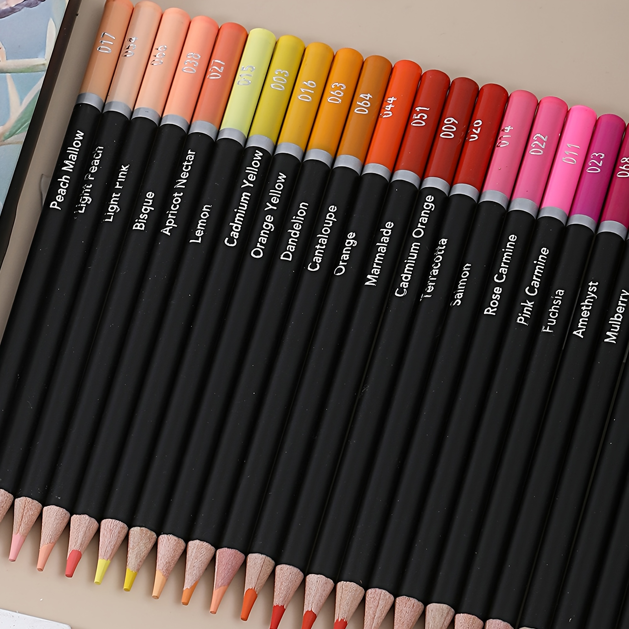 TEMU Crayons de couleur à l'huile 72 couleurs, parfaits pour énergiques, crayons de dessin pour adultes, débutants et adolescents, utilisés pour les