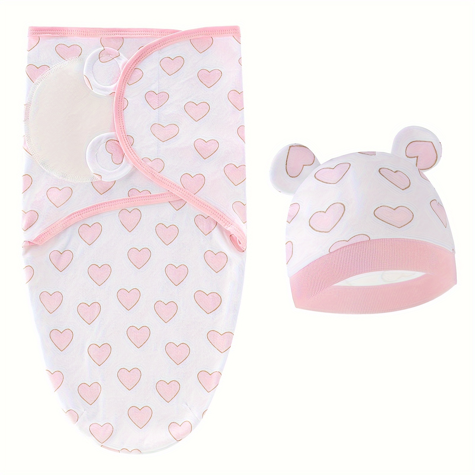 1 Set Adjustable Newborn Wrap Blanket For 0-6 Months, Wearable Infant Wrap, Anti-startle Design For Boys And Girls