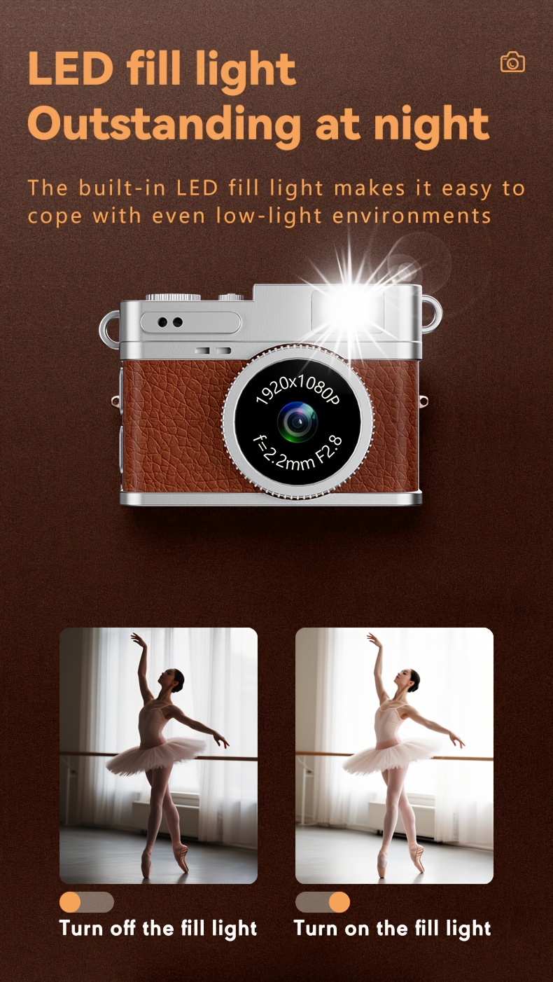 mini fotocamera digitale fotografica subminiatura videocamera per registrazione fotocamere per fotografia senza scheda di memoria mini fotocamera indossabile retro: registrazione video hd 1080p Dettagli dell'articolo 1
