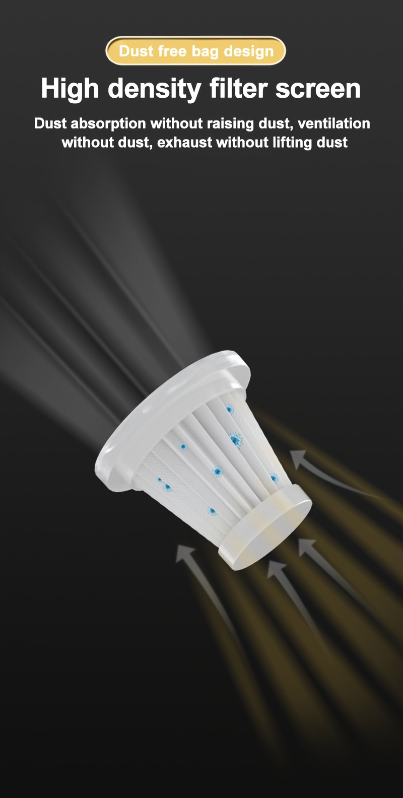 Aspiradora inalámbrica con tres funciones: succión, aspiración y soplado. Alta potencia, larga duración de batería, ideal para limpiar polvo, residuos y pelo de mascotas en casa o coche, incluye accesorios adicionales