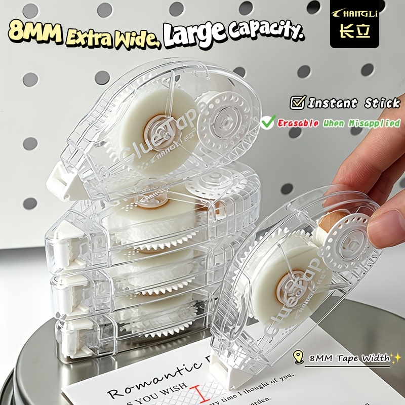 TEMU Large-capacity Dot Adhesive, Stylish And Simple Instagram-, High-tack Dotted Double-sided Tape, Widened To 8mm, 1/3/ Per Pack, Erasable Dot