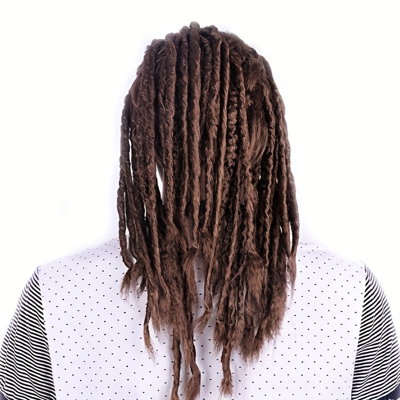 TEMU Peluca de Rastas Sintéticas con Gorra, de 50cm