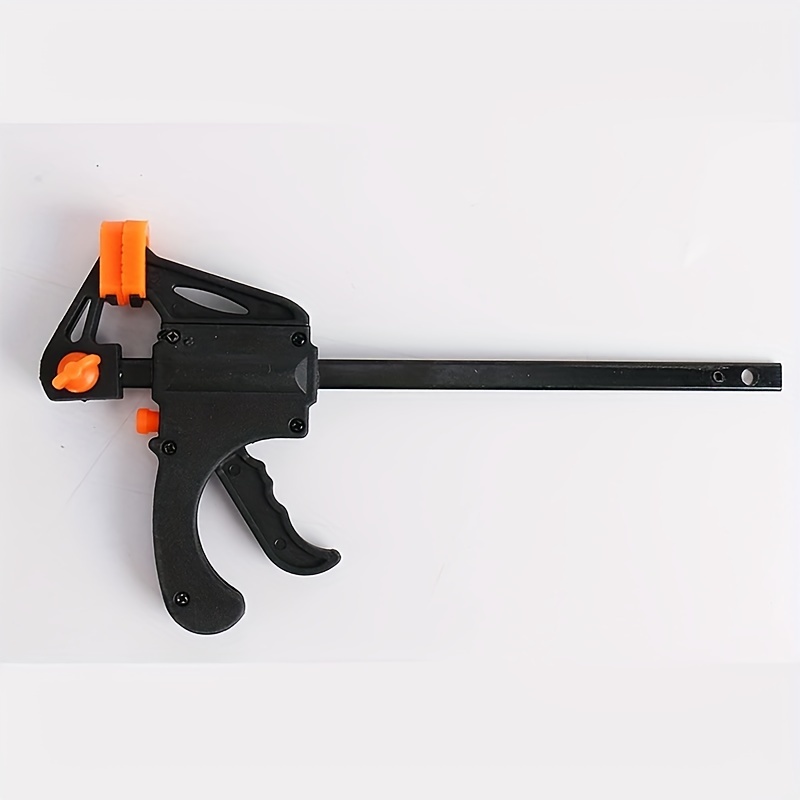 1pc Adjustable Woodworking Clamp, F-clamp, Nylon Quick Release, For Woodworking, Metal Construction, Pre-installed Assembly Woodworking Hand Tool