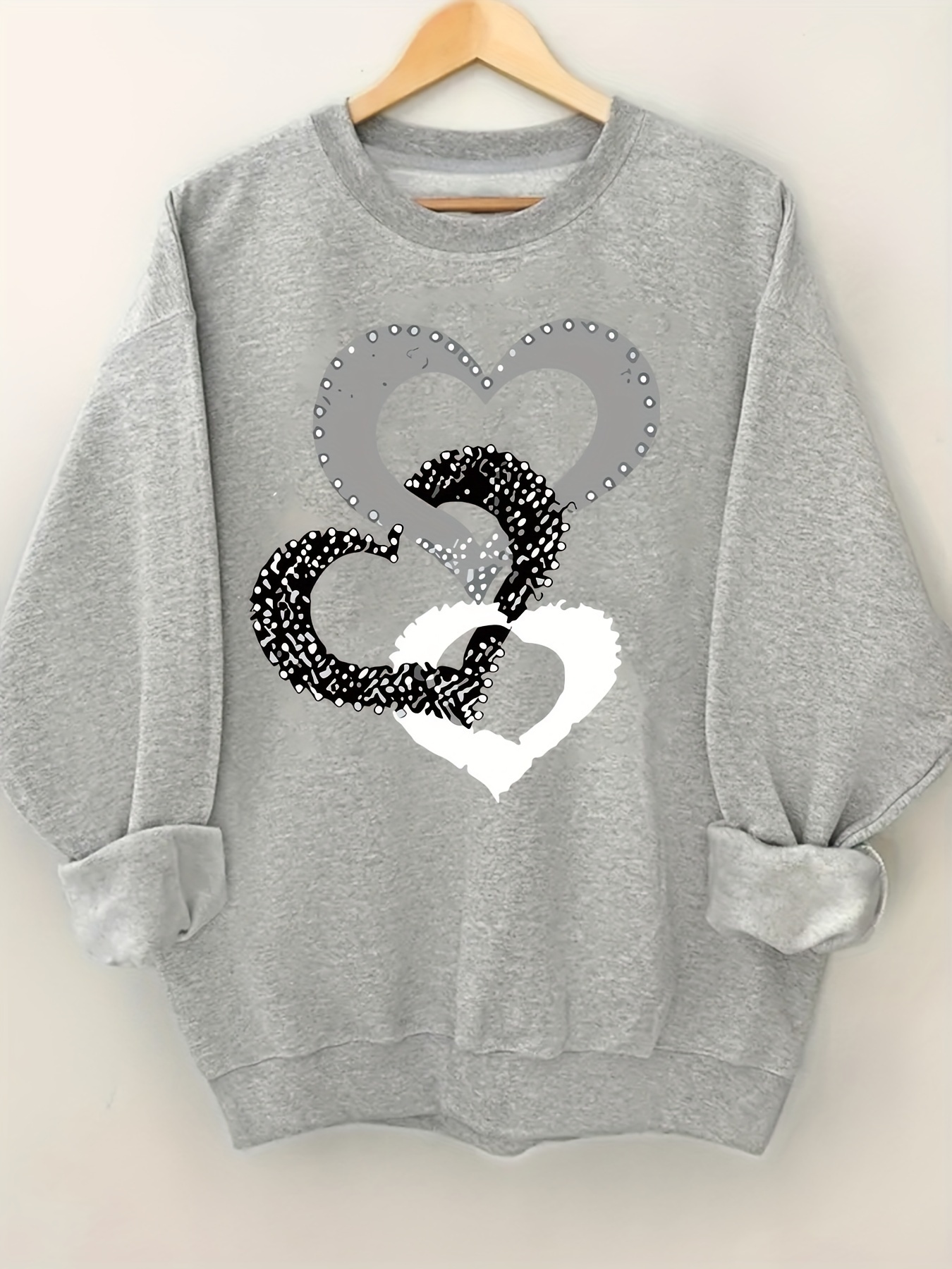 Mädchen Hoodie Mit Grafikdruck - Süßer Pullover Mit überschnittener Schulter