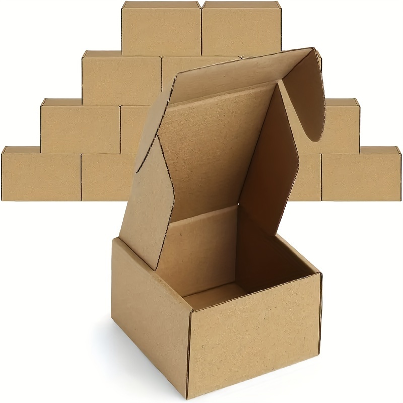 

10/ Shipping Boxes, Brown Cardboard Gift Boxes With For Packaging Men Gifts For Women, Small