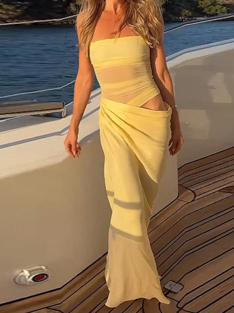 womens backless bodycon evening gown semi sheer mesh - Temu womens backless bodycon evening gown semi sheer mesh - Temu