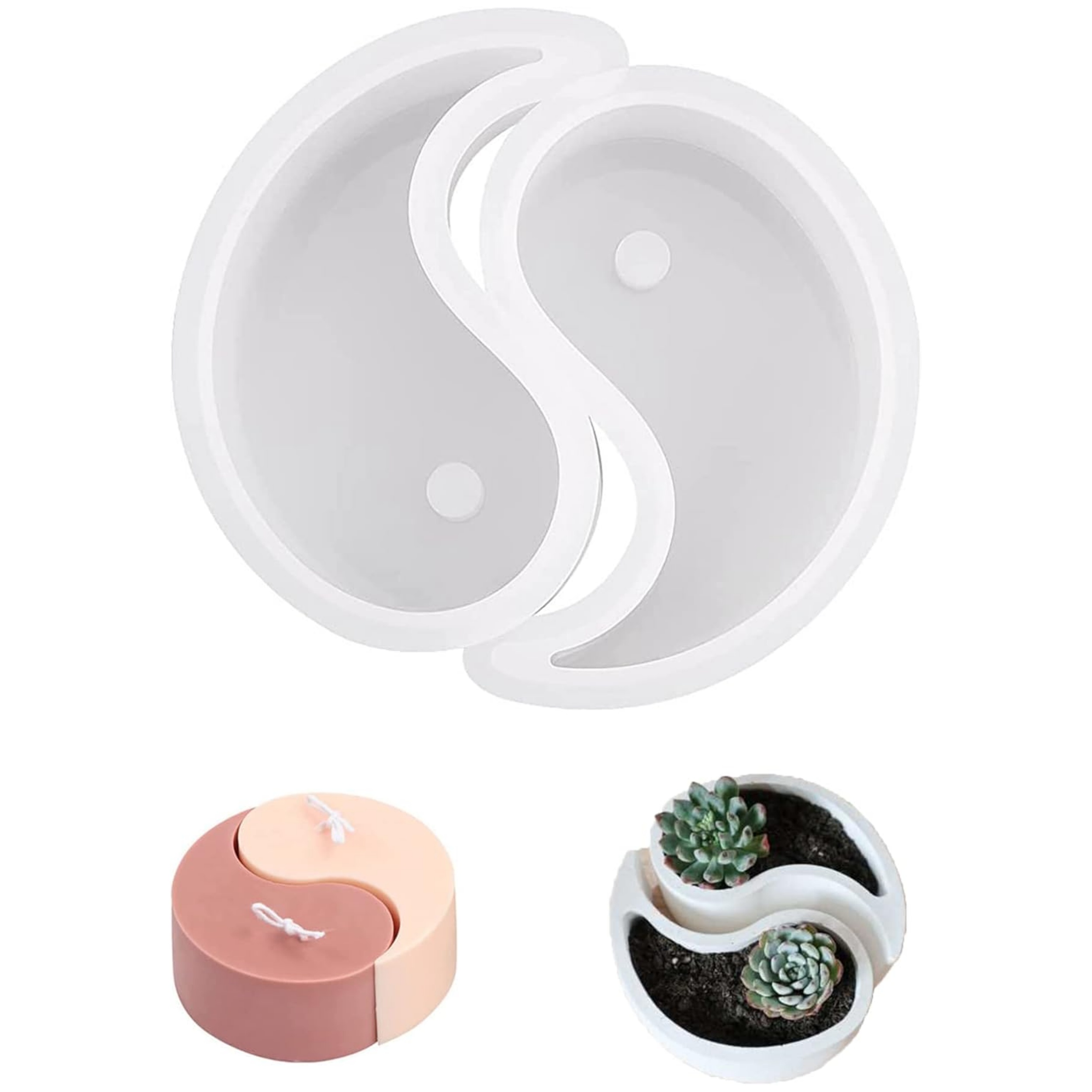 

2- Tai Chi Molds For Making, Plaster, And - Molds For Diy , , Decor Aromatherapy Supplies - Molds Supply