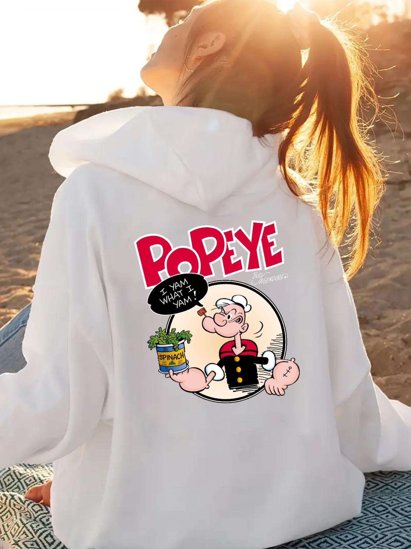 moletom feminino com e estampa do Temu Brazil