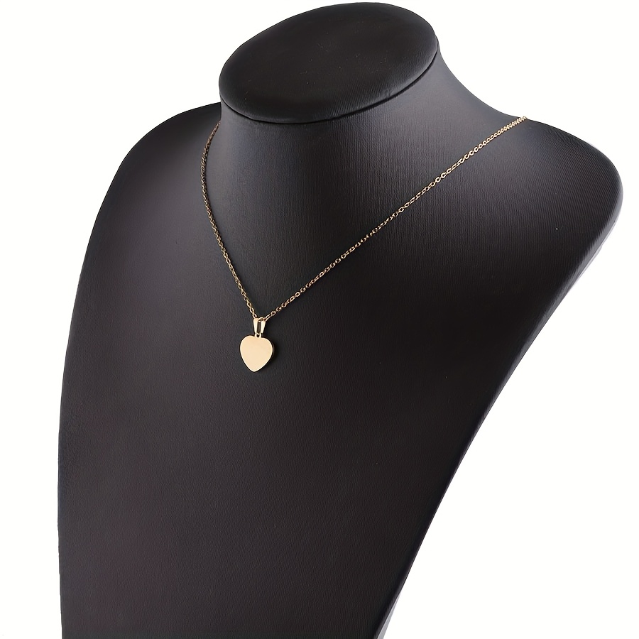 E-shop Hochwertiger polierter Edelstahl, wasserdicht, nicht , schlicht, , Herrengeschenke für Damen, Halsketten-Anhänger, Schmuck, Alltagskleidung,