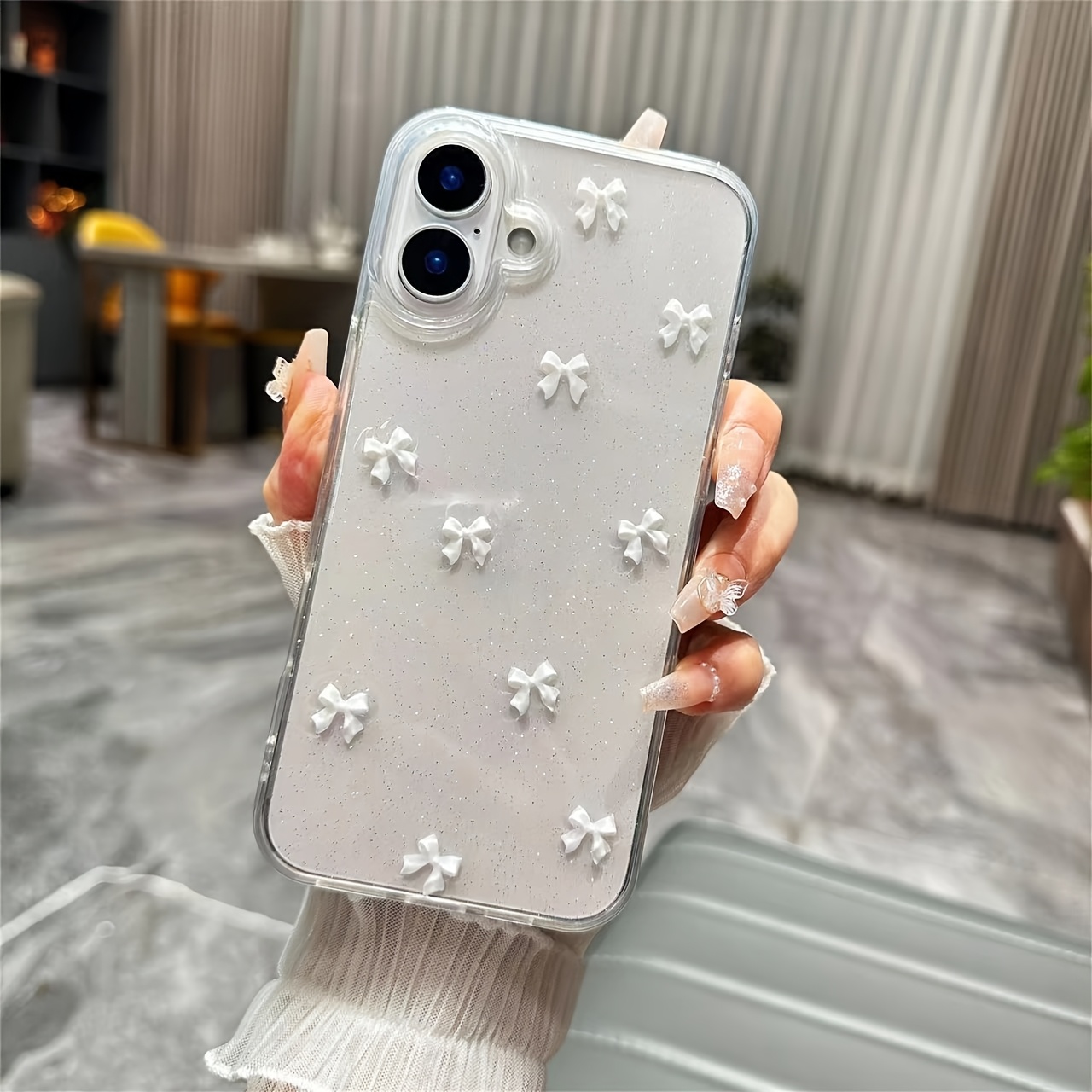 E-shop Ein hochwertiges 3D-Bogen-Handygehäuse, das für das for iphone 16 Pro Max geeignet ist, mit einem transparenten Schutzdesign, einem neuen Modell
