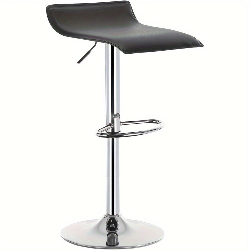 Image of 1pc Office Chair, Designer Chair, Bar Stool, Adjustable Height, Non-slip Rubber, Easy-to-clean, Suitable For Offices, Counters, Kitchens, And Restaurants.