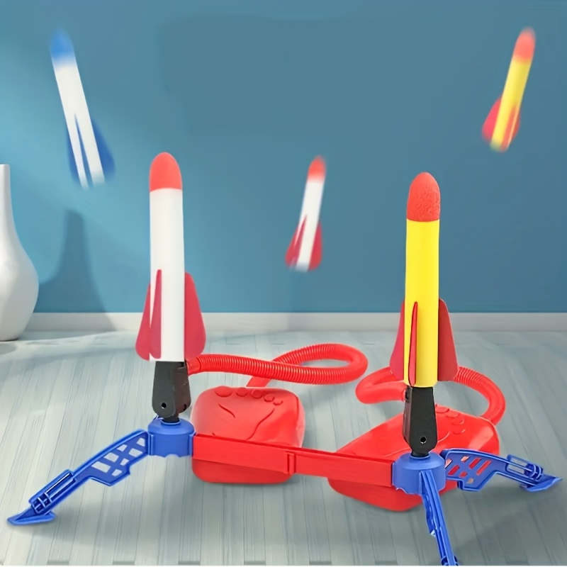 Stomping Rocket Launcher Toys, Outdoor Children's Foam Rocket Toys, Parent-Child Interaction, STEM Educational Games, Suitable for 3 Years Old Boys, Girls Birthday Halloween, Christmas Festival Gifts