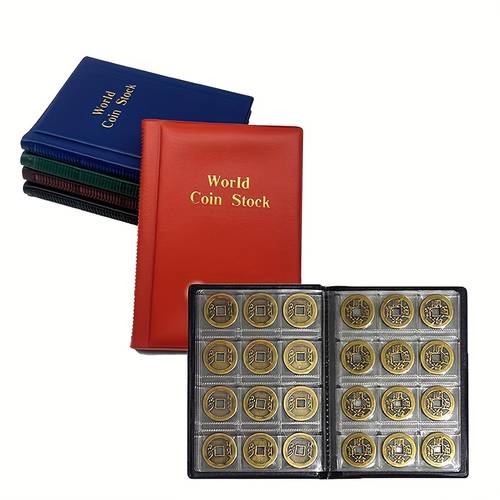 1pc 120 slot coin album for stickers and badges not included