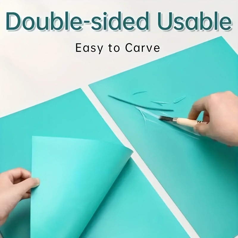 3pcs Soft PVC Carving Board for Printmaking & Sculpting