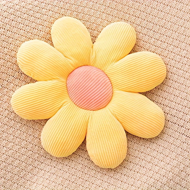 -petal Sunflower Cushion Plush Petal Seat Pad Sofa Balcony Bay Window Tatami Home Decor Office Chair Backrest Pillow