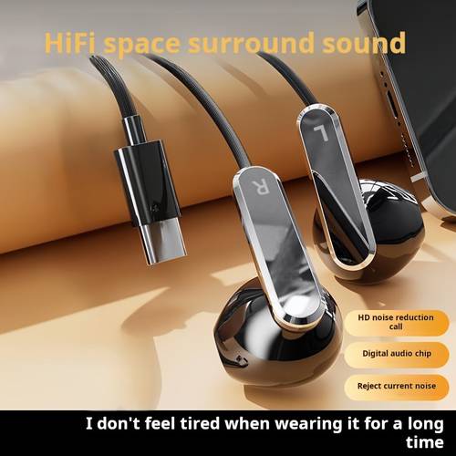 item picture wired earphone semi in ear type headphone with microphone fashionable and beautiful design suitable for most 3 5mm round plug type plug universal computer game live streaming karaoke sports running