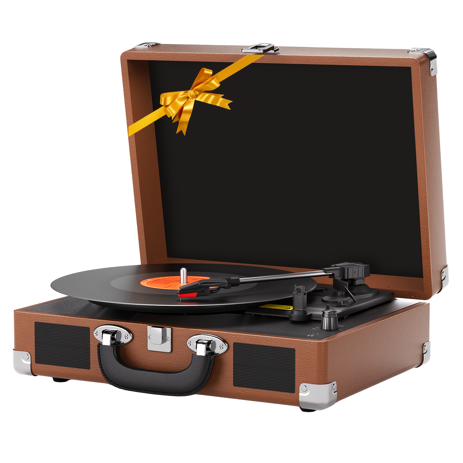 Gramófono Vintage Tocadiscos de Vinilo, Dispositivo Gramófono, Estéreo  Altavoz Velocidades, Accionamiento por Correa, S