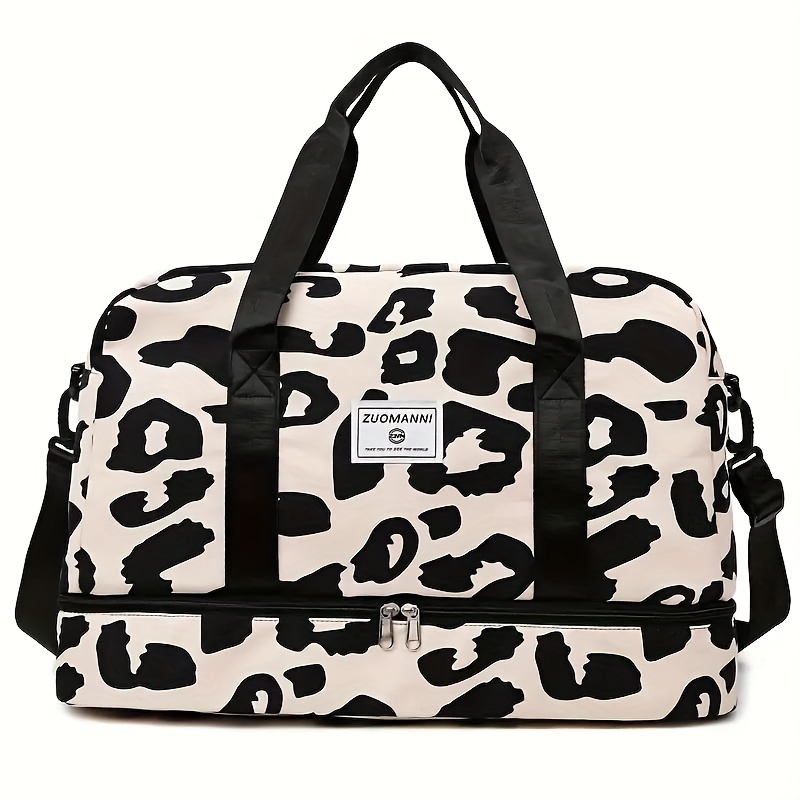 TEMU Large Capacity Travel Bag Yoga Stripe Pack Handbag Maternity Luggage Organizer Business Travel Storage Bag Sports Bag