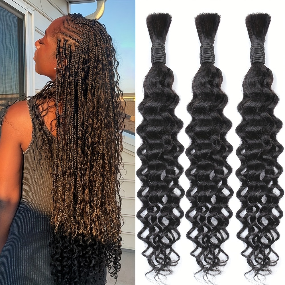 crochet wet n wavy braiding human hair