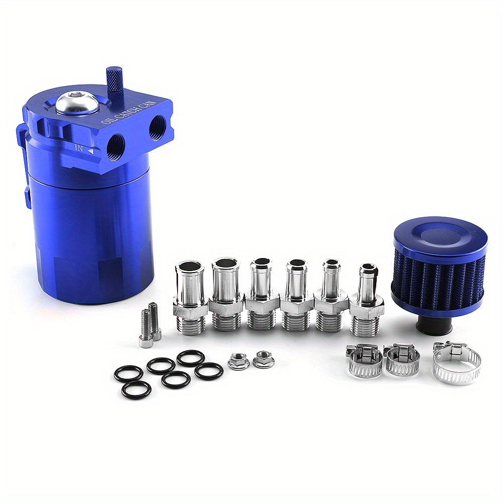 TEMU Kit réservoir récupérateur d'huile 1 pièce, 300 ml, réservoir récupérateur à déflecteurs avec filtre respiratoire, réservoir séparateur d'air et