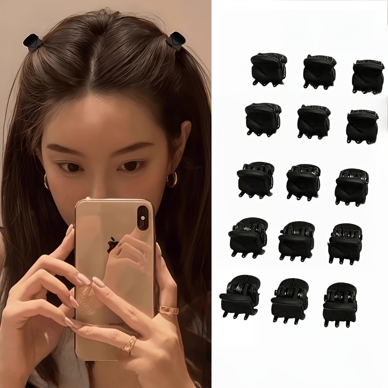 TEMU 15 Mini Clip Headdresses Side Hair Clips Side Clips Small Grab Clips Bangs Broken Hair Clips