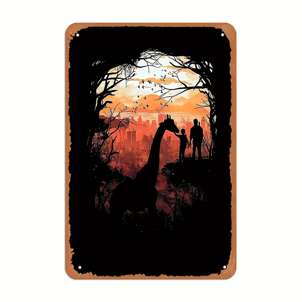  The Last Of Us Posters Joel And Ellie Game Posters (2) Vintage  Metal Tin Signs for Cafes Bars Pubs Shop Wall Decorative Funny Retro Signs  for Men Women 8x12 Inch 