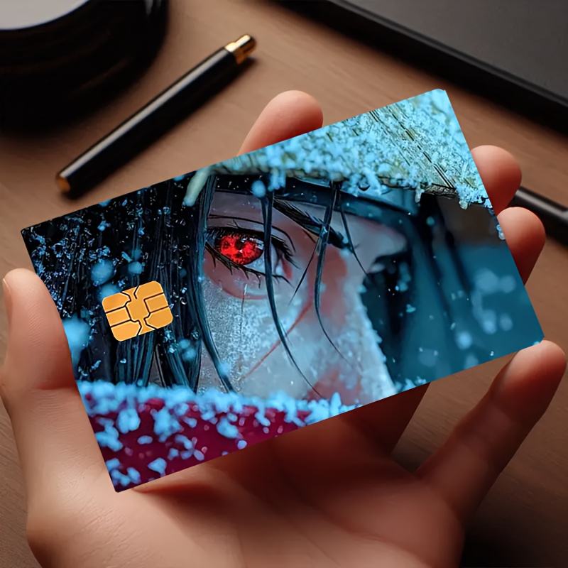 anime sticker credit debit cards snowy blue red - Temu Bahrain