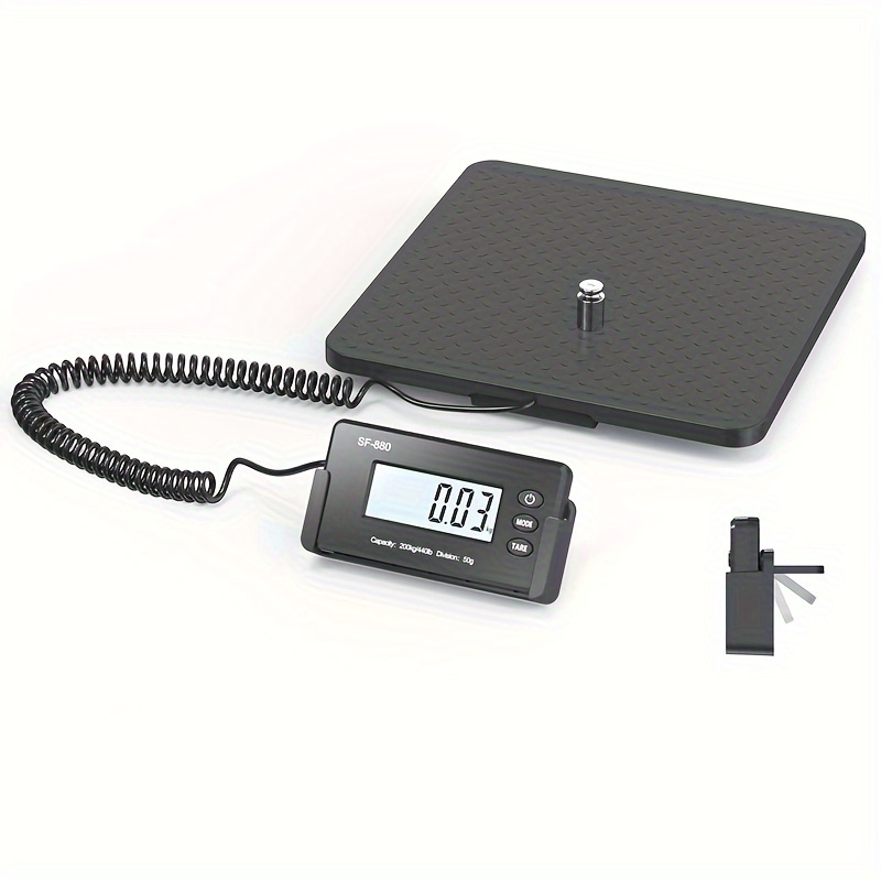 TEMU Sf-880 440 Lb Capacity Abs Postal Scale With Large Lcd Display, Equipment, Postal Weighing, Portable Scale, , Reliable Weighing, Abs
