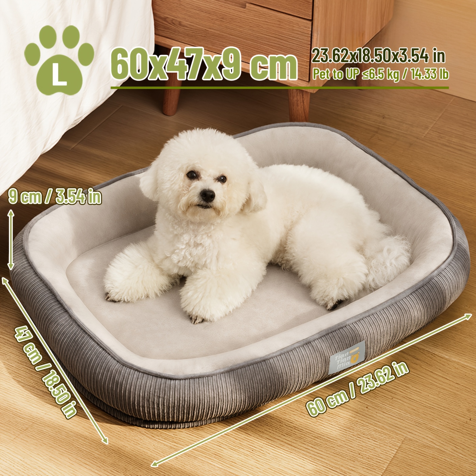 TEMU Pet Dog Bed, Suitable For Cats And Dogs - Pet Sleeping Mat Bed With Sweat-absorbent Surface - Keeps Your Pet Comfortable All Year Round -